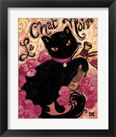 Framed Le Chat Noir
