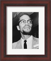 Framed Malcolm X at Queens Court