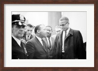 Framed Martin Luther King and Malcolm X