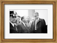 Framed Martin Luther King and Malcolm X