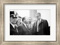 Framed Martin Luther King and Malcolm X