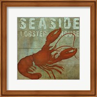Framed Seaside Lobster Jouse