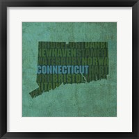 Framed Connecticut State Words