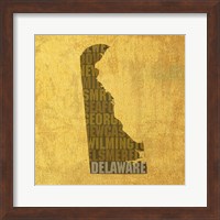 Framed Delaware State Words