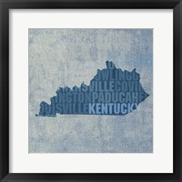 Framed Kentucky State Words