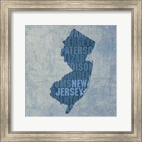 Framed New Jersey State Words