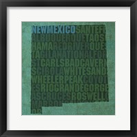 Framed New Mexico State Words