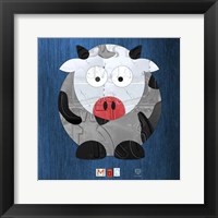 Framed Moo The Cow