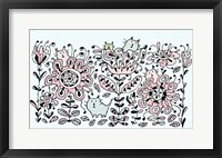 Framed Flower Cats