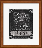 Framed 'Coffee & Friends' border=
