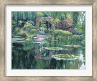 Framed Monet'S Garden