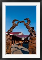 Framed Horse statue, Panevezys, Latvia-Lithuania border