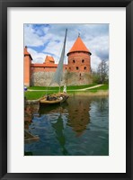 Framed Island Castle by Lake Galve, Trakai, Lithuania I