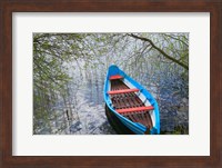 Framed Canoe on Lake, Trakai, Lithuania