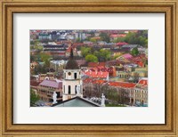 Framed Cityscape dominated by Cathedral Bell Tower, Vilnius, Lithuania