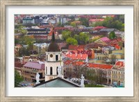 Framed Cityscape dominated by Cathedral Bell Tower, Vilnius, Lithuania