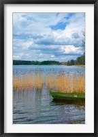 Framed Colorful Canoe by Lake, Trakai, Lithuania II