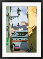 Framed Traditional House in Old Town, Vilnius, Lithuania