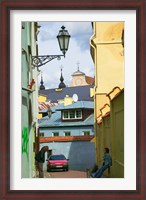 Framed Traditional House in Old Town, Vilnius, Lithuania