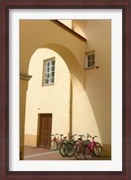 Framed Vilnius University in the Old Town, Vilnius, Lithuania