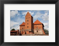 Framed Island Castle by Lake Galve, Trakai, Lithuania V