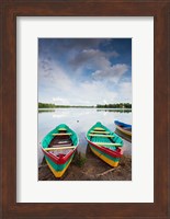 Framed Lake Luka, Trakai Historical National Park, Trakai, Lithuania