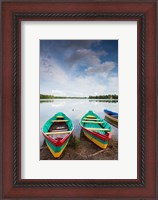 Framed Lake Luka, Trakai Historical National Park, Trakai, Lithuania