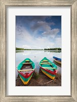 Framed Lake Luka, Trakai Historical National Park, Trakai, Lithuania