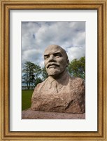 Framed Lithuania, Grutas Park, Statue of Lenin I