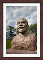 Framed Lithuania, Grutas Park, Statue of Lenin I