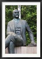 Lithuania, Grutas Park, Statue of Lenin III Framed Print