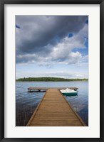 Framed Lithuania, Grutas, lake and pier