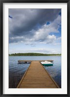 Framed Lithuania, Grutas, lake and pier