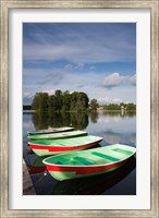 Framed Lithuania, Trakai Historical NP, Lake Galve boats