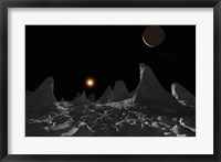 Framed Ice spires on Jupiter's large Moon, Callisto