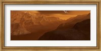 Framed Maxwell Montes Mountain Range on the Planet Venus