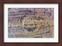 Framed impact of an Asteroid or comet in the Sahara Desert