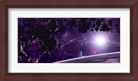 Framed Asteroid field against a Celestial Background