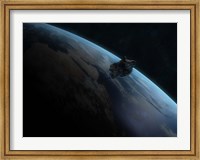 Framed Asteroid in Front of the Earth II