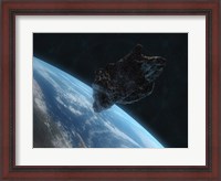 Framed Asteroid in Front of the Earth IV