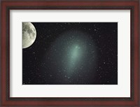 Framed Size of Comet Holmes in comparison with the Moon