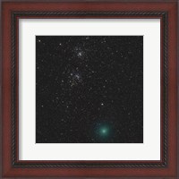 Framed Comet Hartley 2 and the Double Cluster