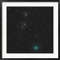 Framed Comet Hartley 2 and the Double Cluster