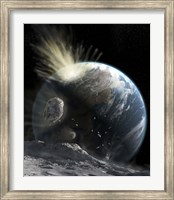 Framed catastrophic Comet impact on Earth