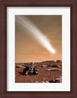 Framed Comet C/2013 A1 over Mars