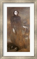 Framed Madame Carriere And Her Dog Farot, 1895