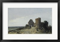 Framed Ruins Of The Chateau De Rosemont, Nievre, 1861