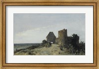 Framed Ruins Of The Chateau De Rosemont, Nievre, 1861