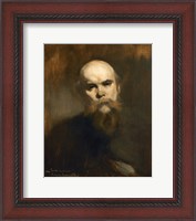 Framed Portrait Of The Poet Paul Verlaine (1844-1896)