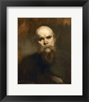 Framed Portrait Of The Poet Paul Verlaine (1844-1896)